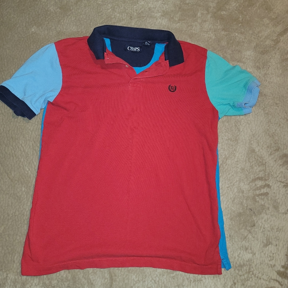 Mens Colorblocked Chaps Shirt Size MEDIUM